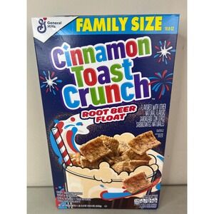 General Mills Cinnamon Toast Crunch Root Beer Float Family Size Cereal 18.8 Oz